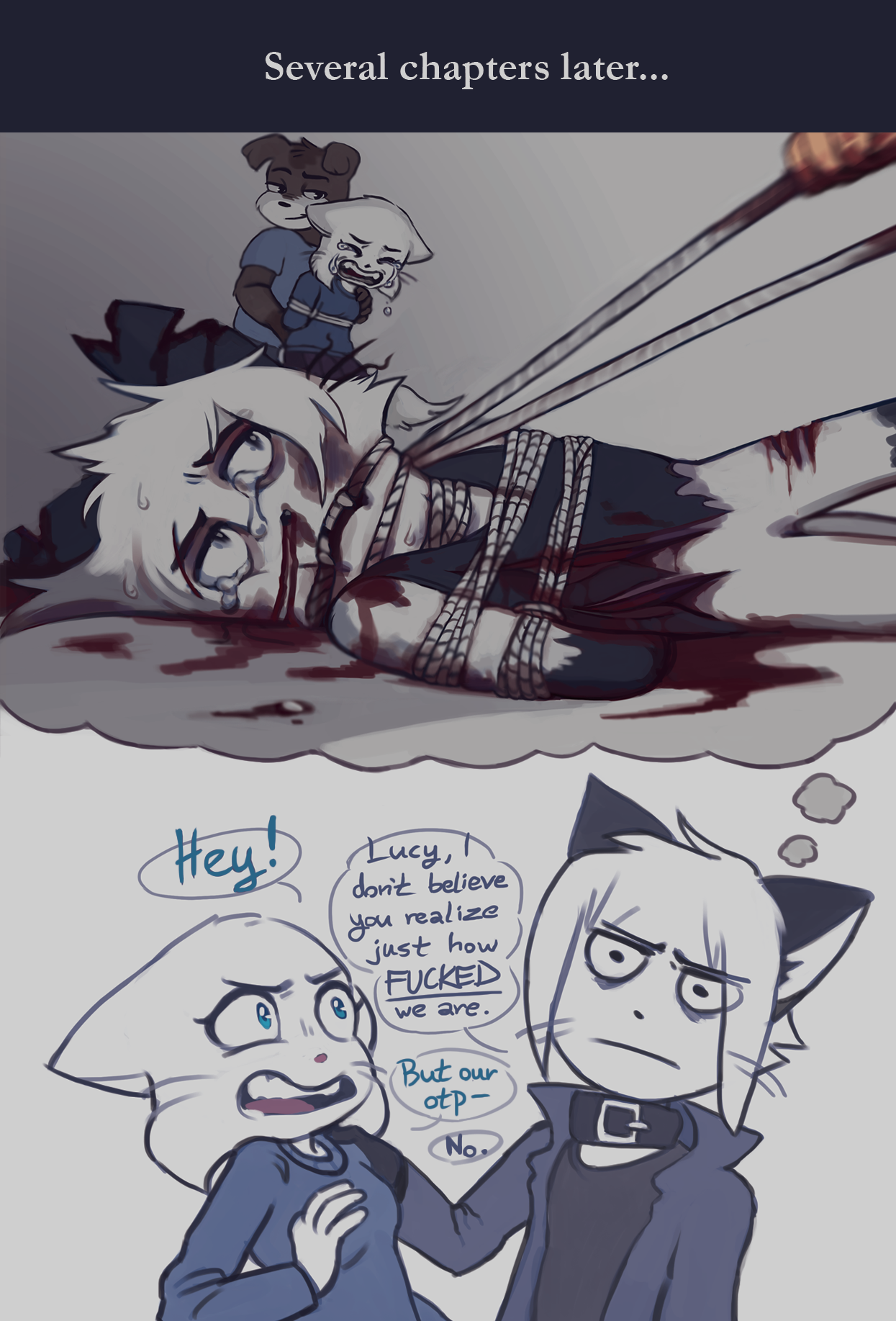 Candybooru image #11836, tagged with Augustus AugustusxLucy IronZelly_(Artist) Lucy blood comic